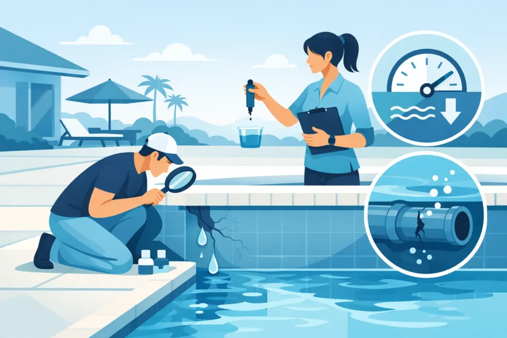 How to Test Pool Leak Loss Before It Gets Worse
