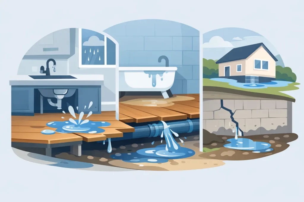 Top Causes of Leaks Under Flooring in Homes