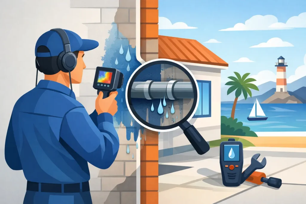 Wall Leak Detection Santa Pola Done Right
